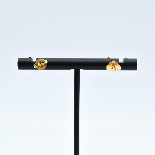 Used Tiffany & Co. T Smile Mini Earrings 18K Yellow Gold Au750 1.6g Authentic B S0017