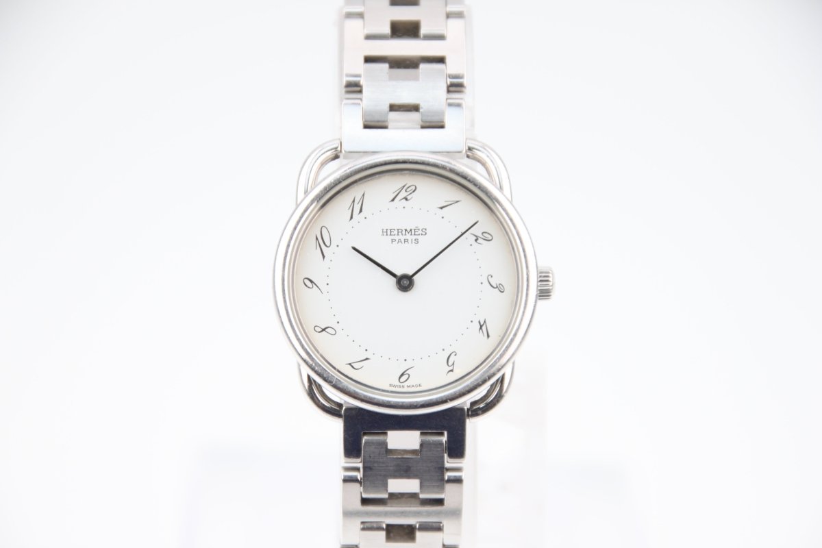 Hermes Arceau White Quartz AR3.210 Pre-Owned | RYBrandshop