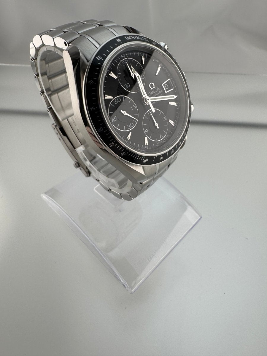 Used OMEGA Speedmaster Date 3210.50.00 Black Dial Automatic Men's Watch Full Set - RYBrandshop