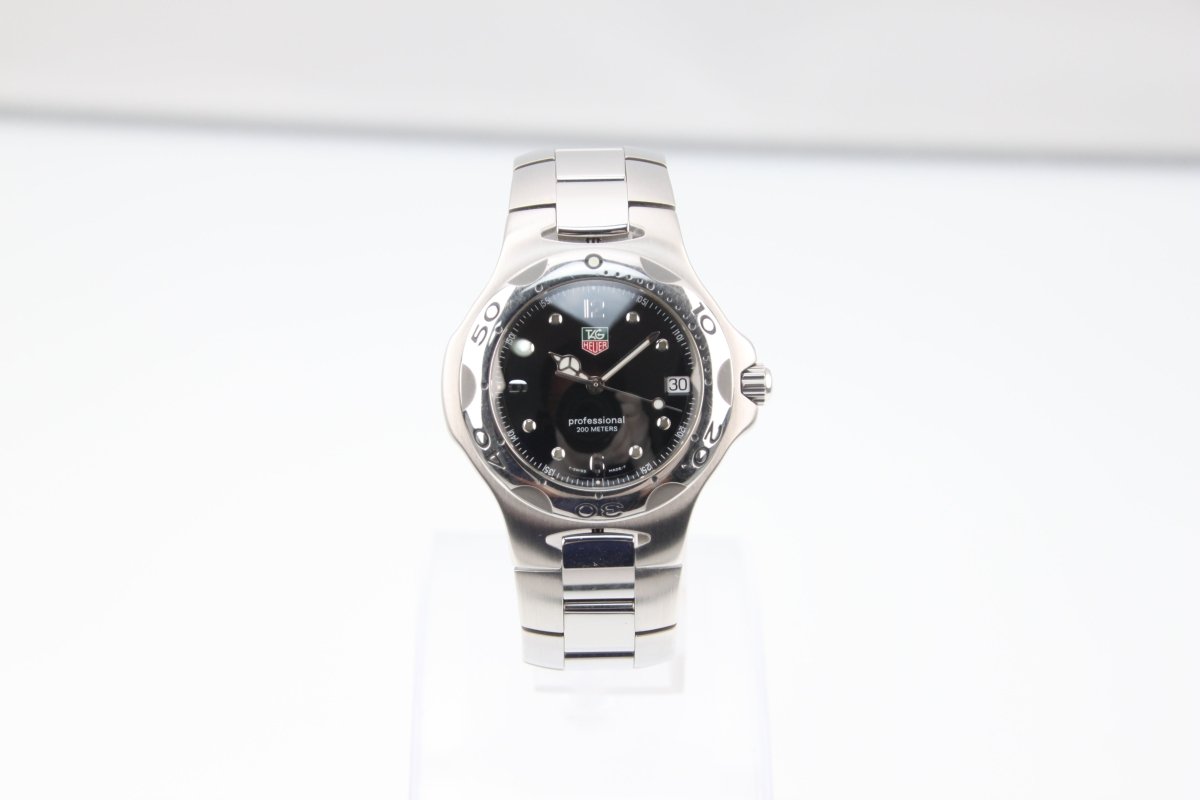 Used TAG Heuer Kirium Black Dial Quartz 37mm Steel Mens Watch WL1112-0 - RYBrandshop