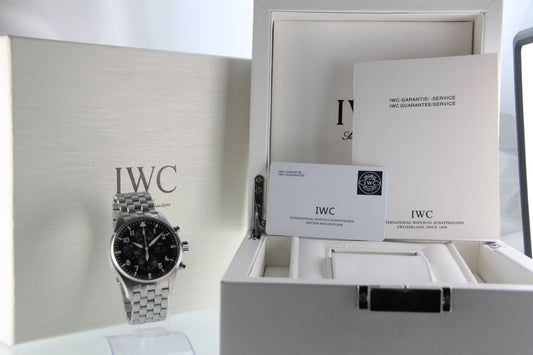 Aviation Mastery: The IWC Pilot’s Watch Chronograph IW377709 in Grade AB Condition - RYBrandshop