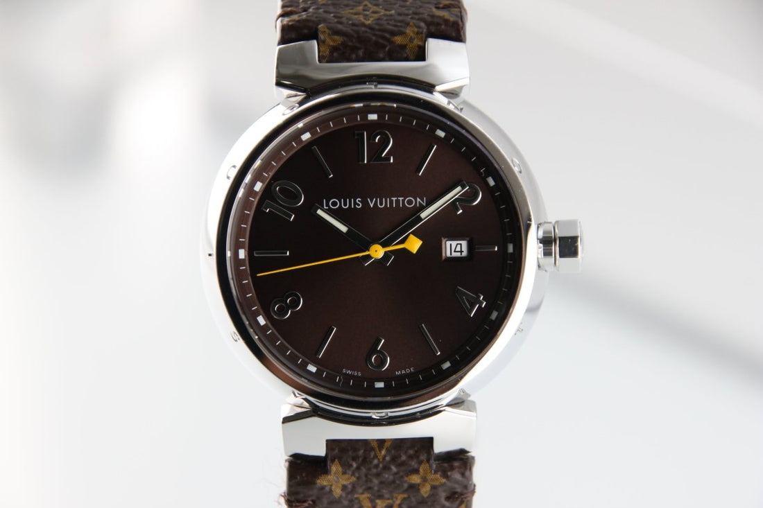 Timeless Elegance: The Louis Vuitton Tambour Q1111 Brown Dial Watch - RYBrandshop