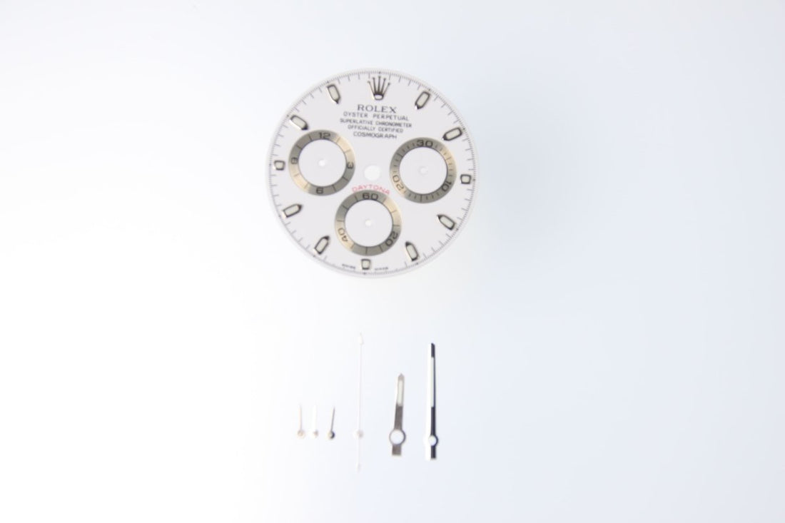 Authentic Rolex Cosmograph Daytona White Dial & Hands Set - RYBrandshop