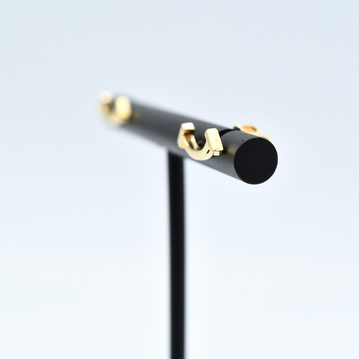 Used Tiffany & Co. T Smile Mini Earrings 18K Yellow Gold Au750 1.6g Authentic B S0017