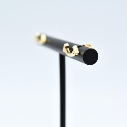 Used Tiffany & Co. T Smile Mini Earrings 18K Yellow Gold Au750 1.6g Authentic B S0017