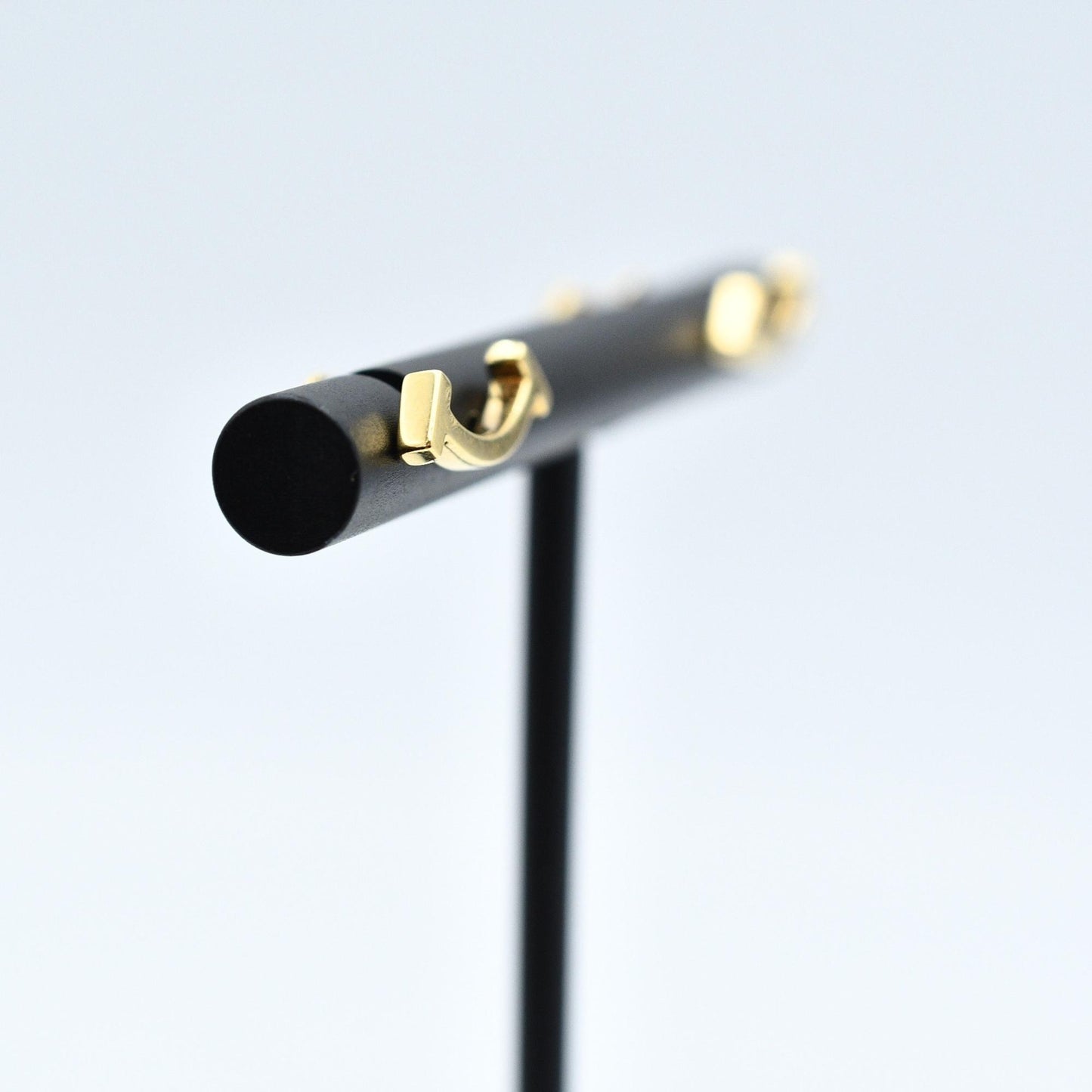 Used Tiffany & Co. T Smile Mini Earrings 18K Yellow Gold Au750 1.6g Authentic B S0017