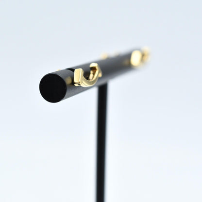 Used Tiffany & Co. T Smile Mini Earrings 18K Yellow Gold Au750 1.6g Authentic B S0017