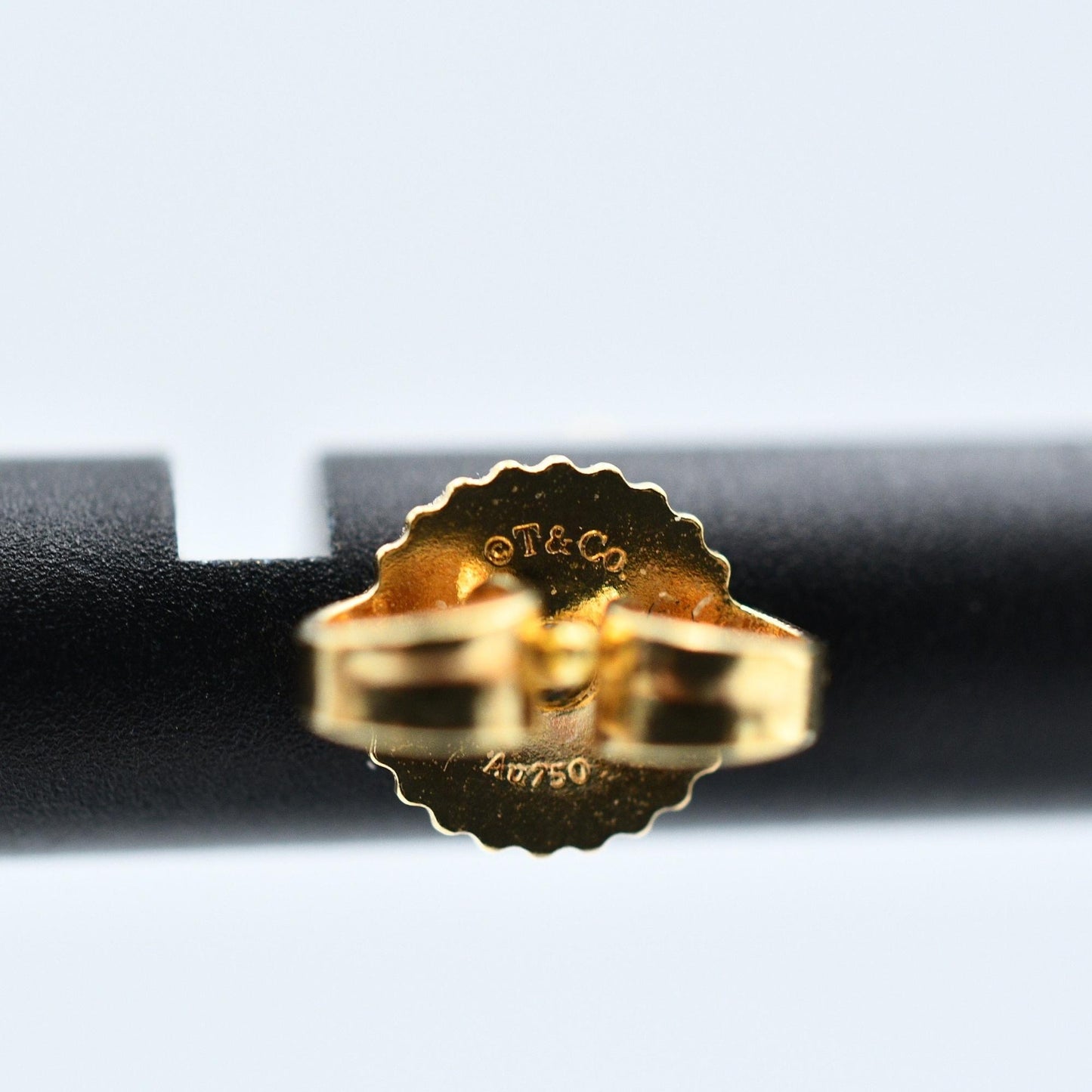 Used Tiffany & Co. T Smile Mini Earrings 18K Yellow Gold Au750 1.6g Authentic B S0017