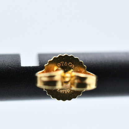 Used Tiffany & Co. T Smile Mini Earrings 18K Yellow Gold Au750 1.6g Authentic B S0017