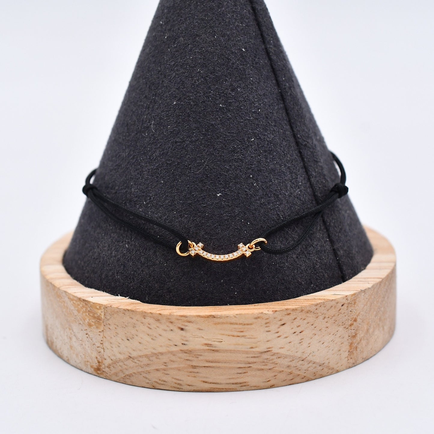 Used Tiffany & Co. T Smile Mini Diamond Bracelet 18K Rose Gold Au750 0.8g B S0018