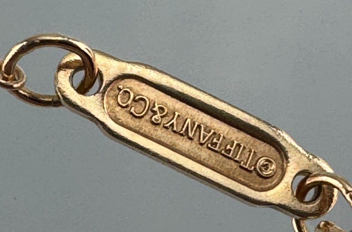 Used Tiffany & Co. T Smile Necklace Small 18K Rose Gold Au750 2.9g Authentic B S0014 - RYBrandshop