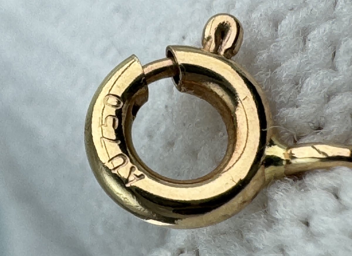 Used Tiffany & Co. T Smile Necklace Small 18K Rose Gold Au750 2.9g Authentic B S0014 - RYBrandshop