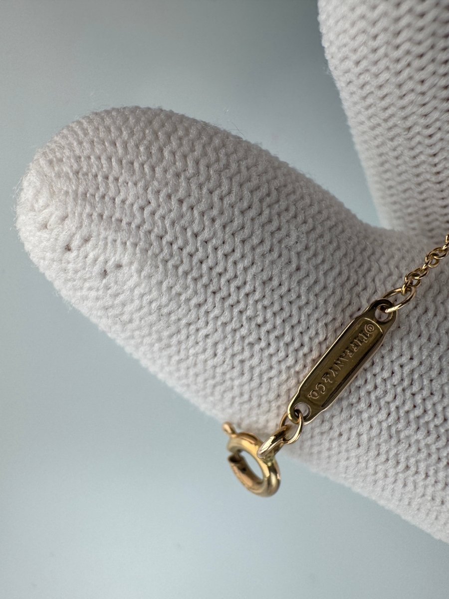 Used Tiffany & Co. T Smile Necklace Mini 18K Rose Gold Au750 2.4g Authentic B S0015 - RYBrandshop