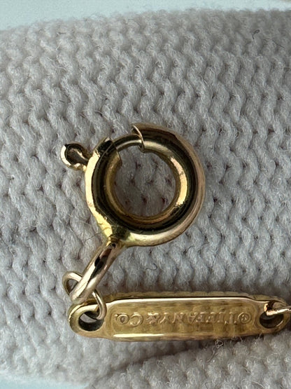 Used Tiffany & Co. T Smile Necklace Mini 18K Rose Gold Au750 2.4g Authentic B S0015 - RYBrandshop
