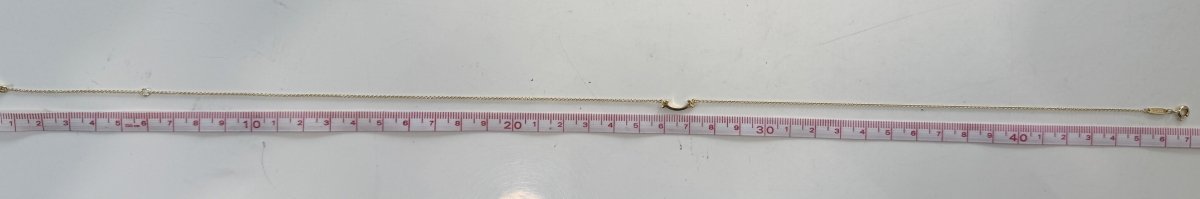 Used Tiffany & Co. T Smile Necklace Mini 18K Yellow Gold Au750 2.3g Authentic B S0016 - RYBrandshop