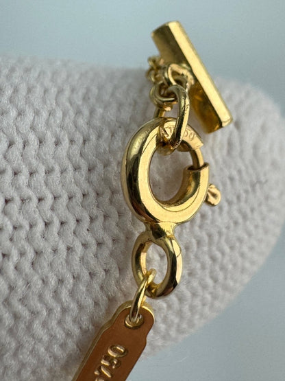 Used Tiffany & Co. T Smile Necklace Mini 18K Yellow Gold Au750 2.3g Authentic B S0016 - RYBrandshop