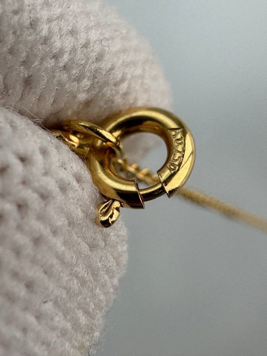 Used Tiffany & Co. T Smile Necklace Mini 18K Yellow Gold Au750 2.3g Authentic B S0016 - RYBrandshop