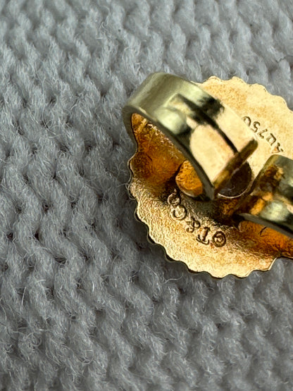 Used Tiffany & Co. T Smile Mini Earrings 18K Yellow Gold Au750 1.6g Authentic B S0017