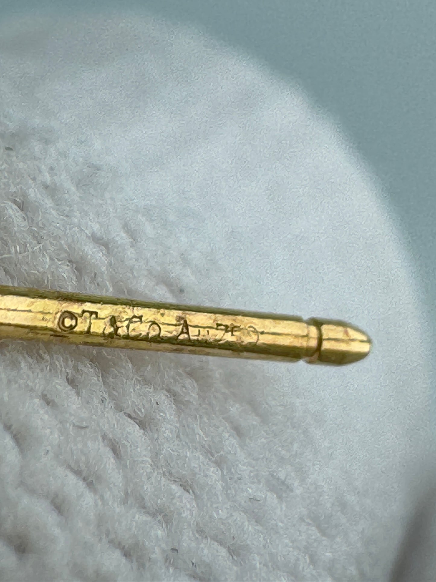 Used Tiffany & Co. T Smile Mini Earrings 18K Yellow Gold Au750 1.6g Authentic B S0017