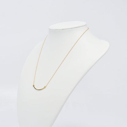 Used Tiffany & Co. T Smile Necklace Small 18K Rose Gold Au750 2.9g Authentic B S0014 - RYBrandshop