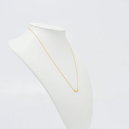 Used Tiffany & Co. T Smile Necklace Mini 18K Yellow Gold Au750 2.3g Authentic B S0016 - RYBrandshop