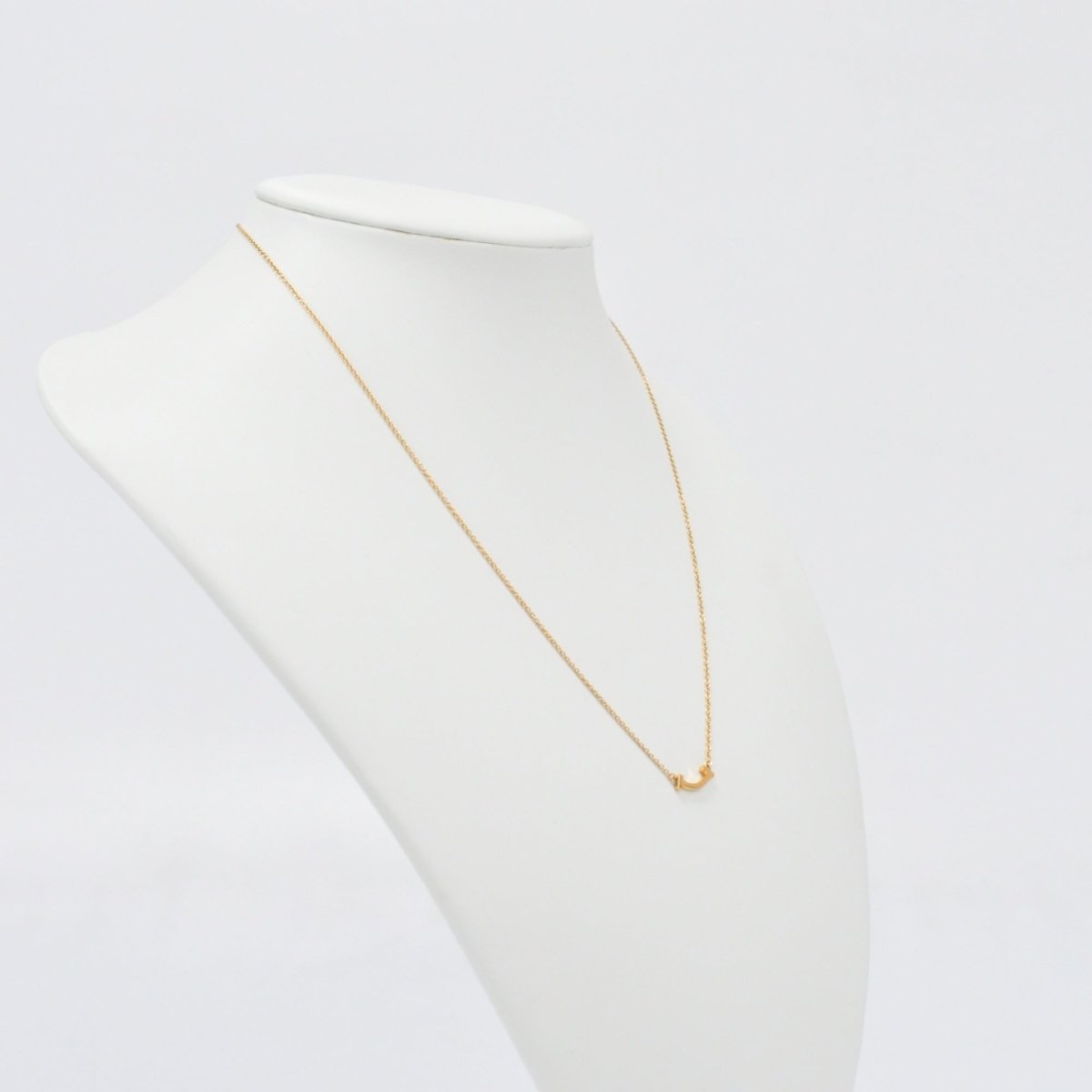 Used Tiffany & Co. T Smile Necklace Mini 18K Rose Gold Au750 2.4g Authentic B S0015 - RYBrandshop