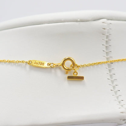Used Tiffany & Co. T Smile Necklace Mini 18K Yellow Gold Au750 2.3g Authentic B S0016 - RYBrandshop