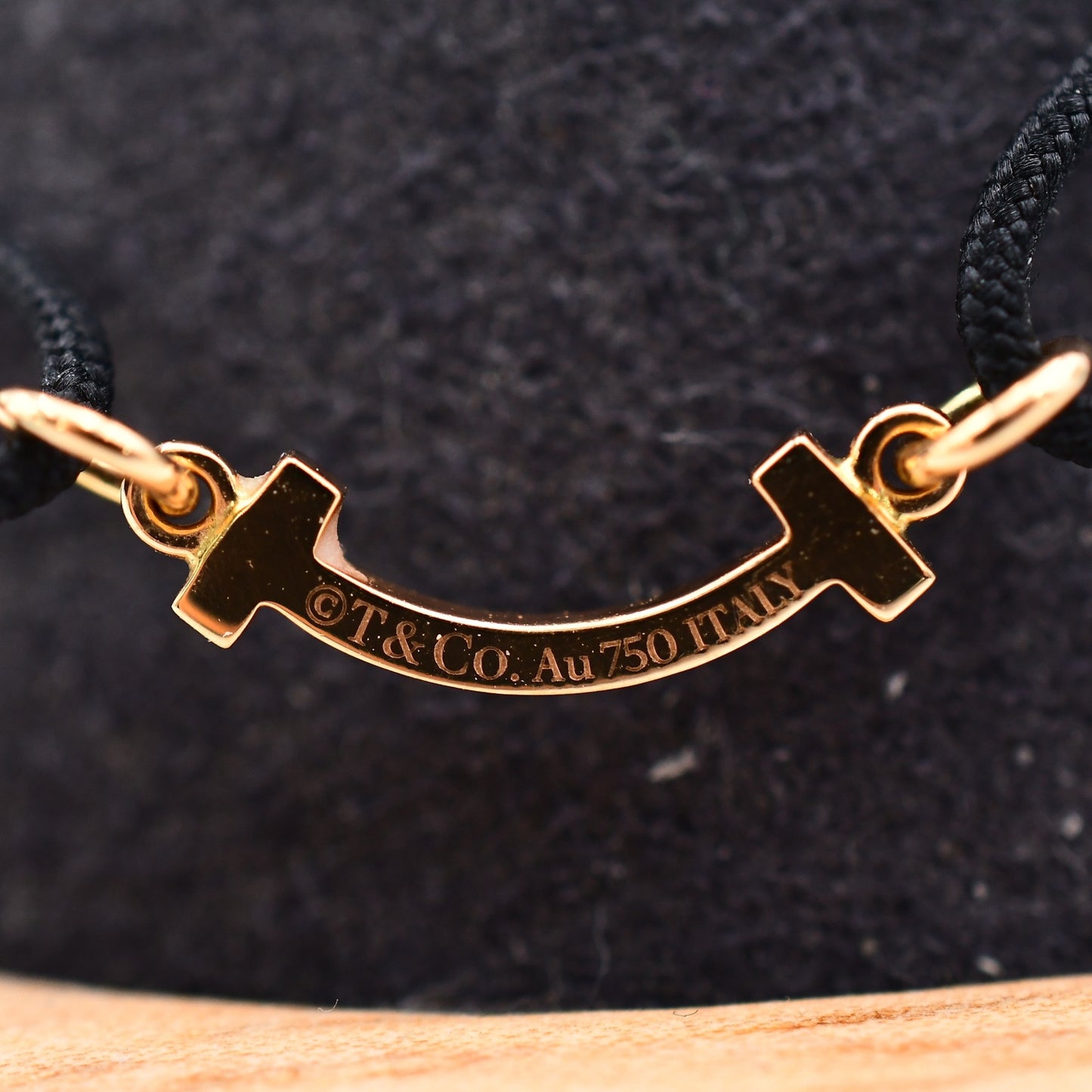 Used Tiffany & Co. T Smile Mini Diamond Bracelet 18K Rose Gold Au750 0.8g B S0018