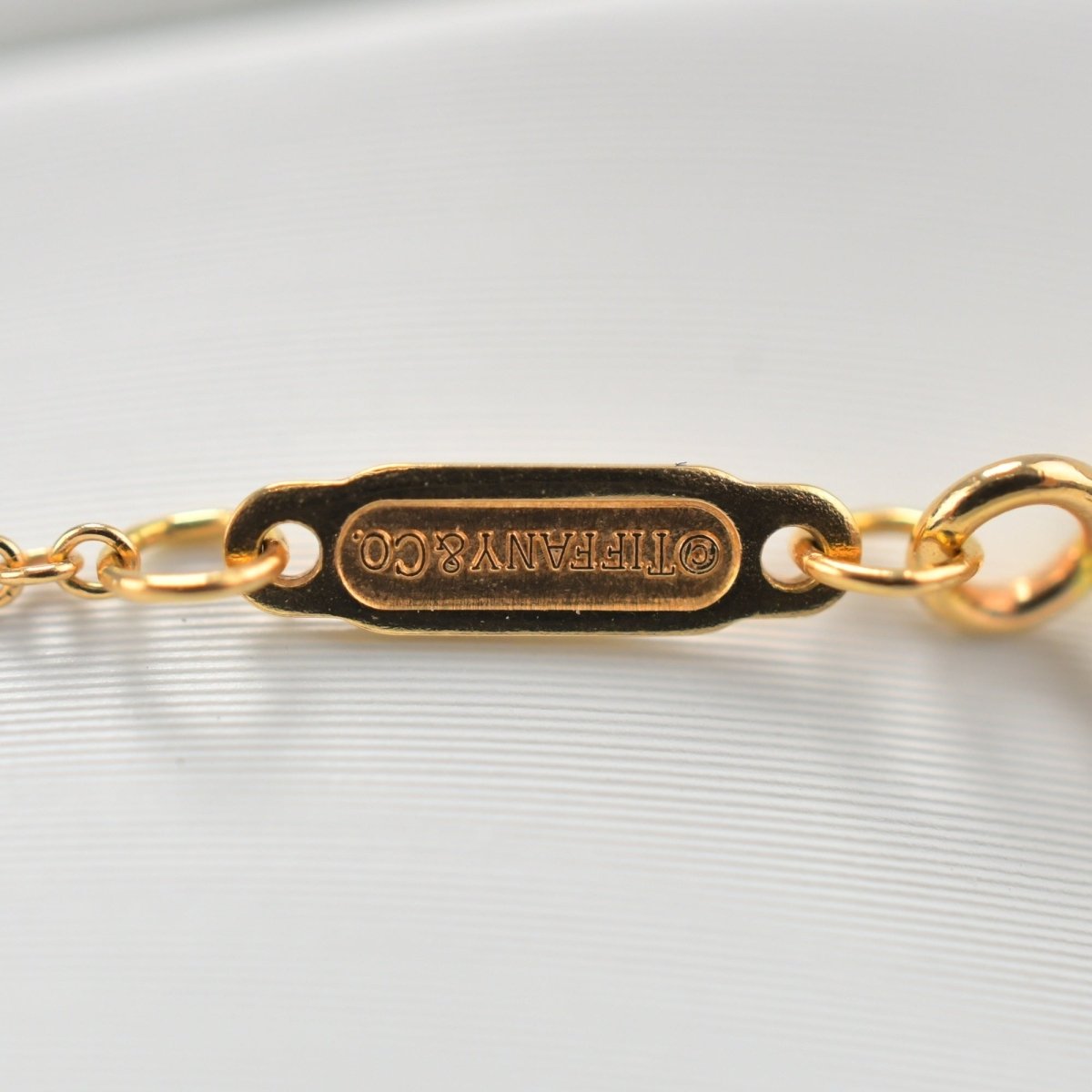 Used Tiffany & Co. T Smile Necklace Small 18K Rose Gold Au750 2.9g Authentic B S0014 - RYBrandshop