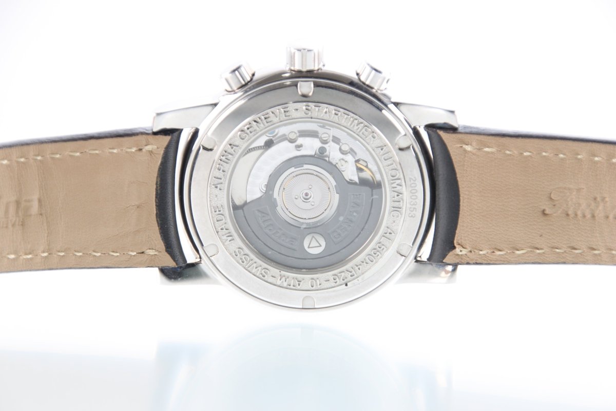Used Alpina Startimer II Automatic GMT White Dial 40mm AL - 550x4R26 Full Set - RYBrandshop
