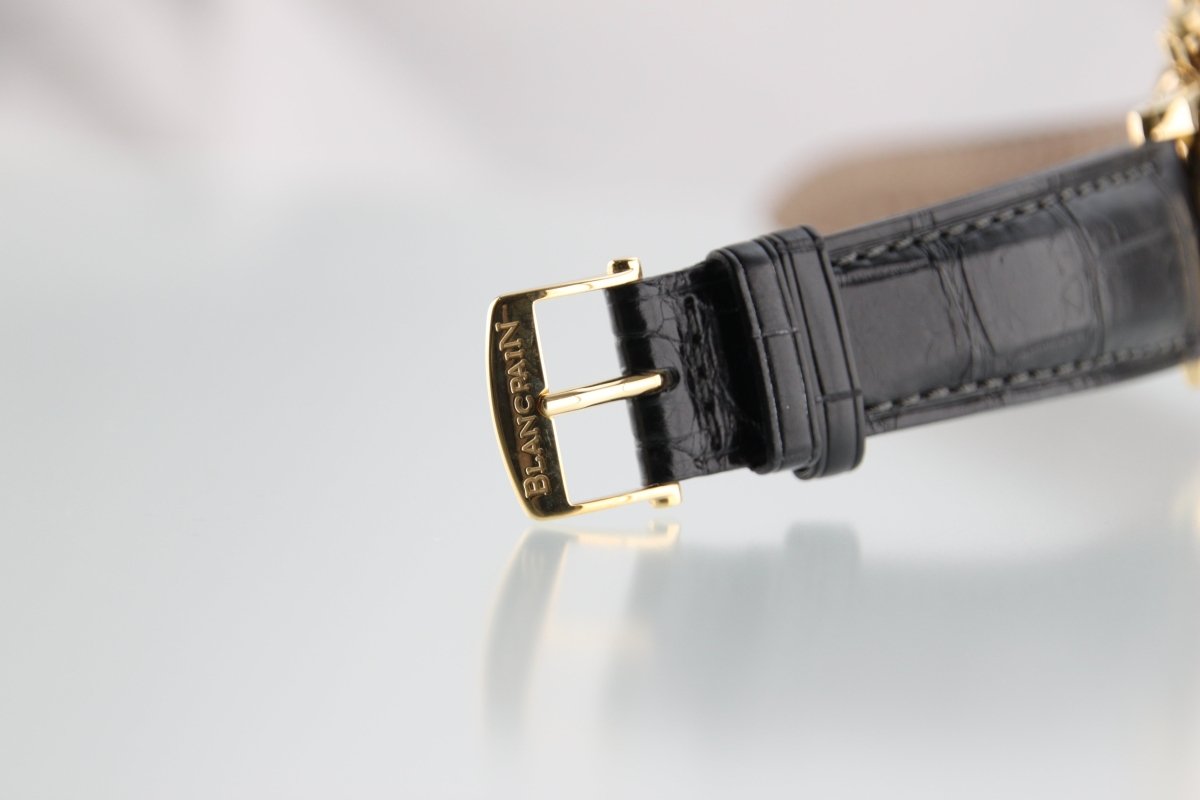 Used Blancpain leman 2385 - 1418 Date 38mm Yellow Gold Automatic Men's Watch - RYBrandshop