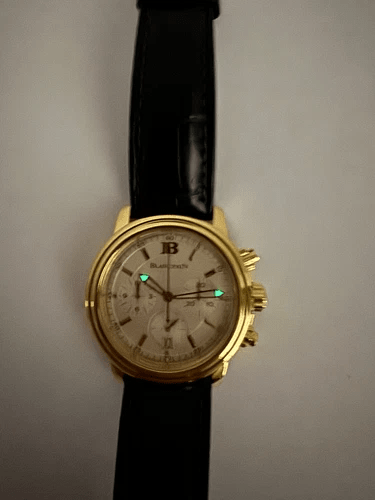 Used Blancpain leman 2385 - 1418 Date 38mm Yellow Gold Automatic Men's Watch - RYBrandshop
