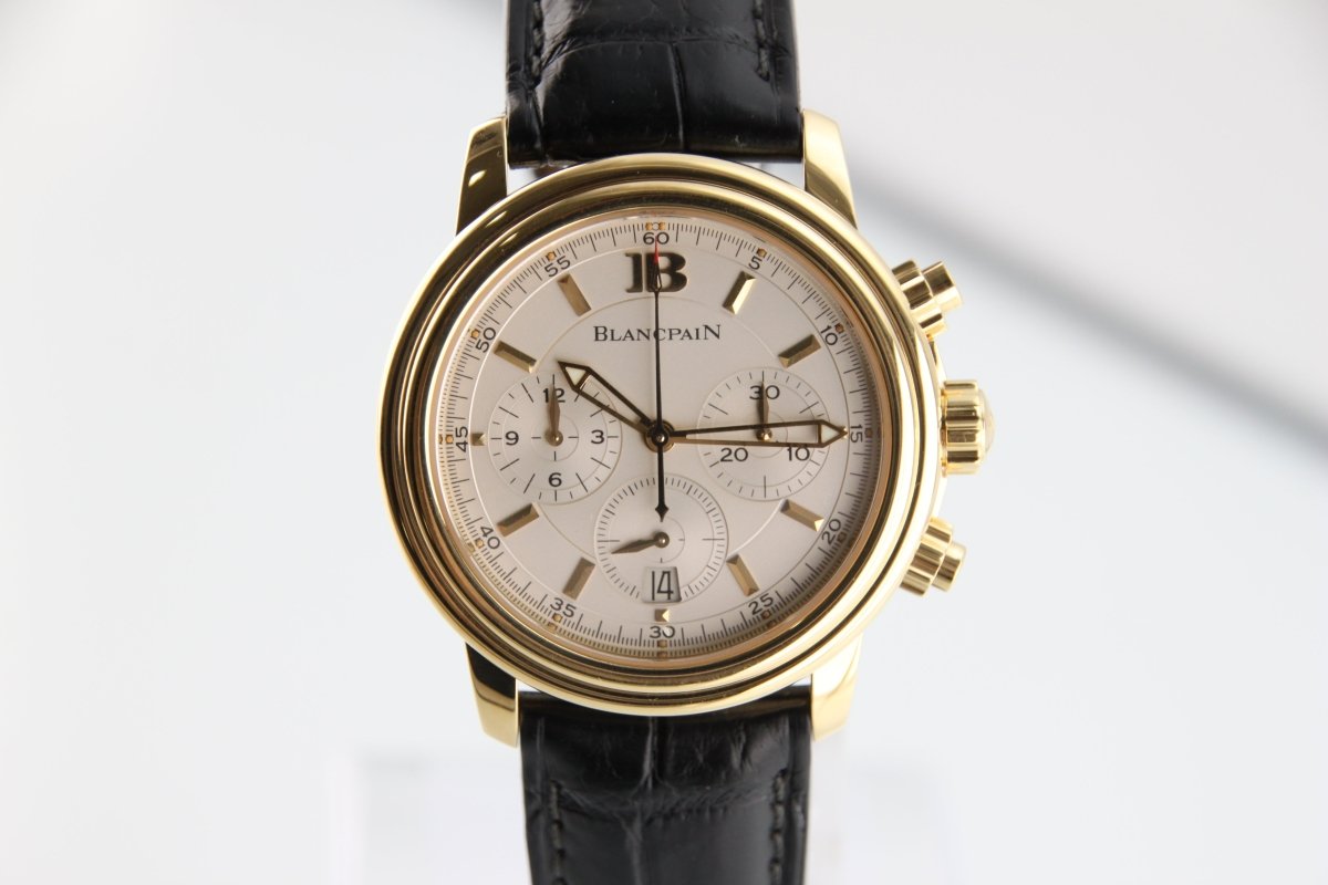 Used Blancpain leman 2385 - 1418 Date 38mm Yellow Gold Automatic Men's Watch - RYBrandshop