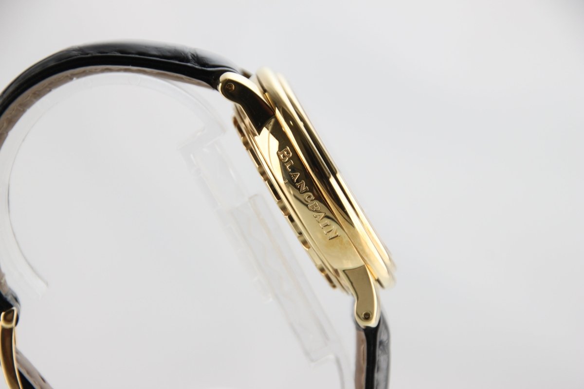 Used Blancpain leman 2385 - 1418 Date 38mm Yellow Gold Automatic Men's Watch - RYBrandshop