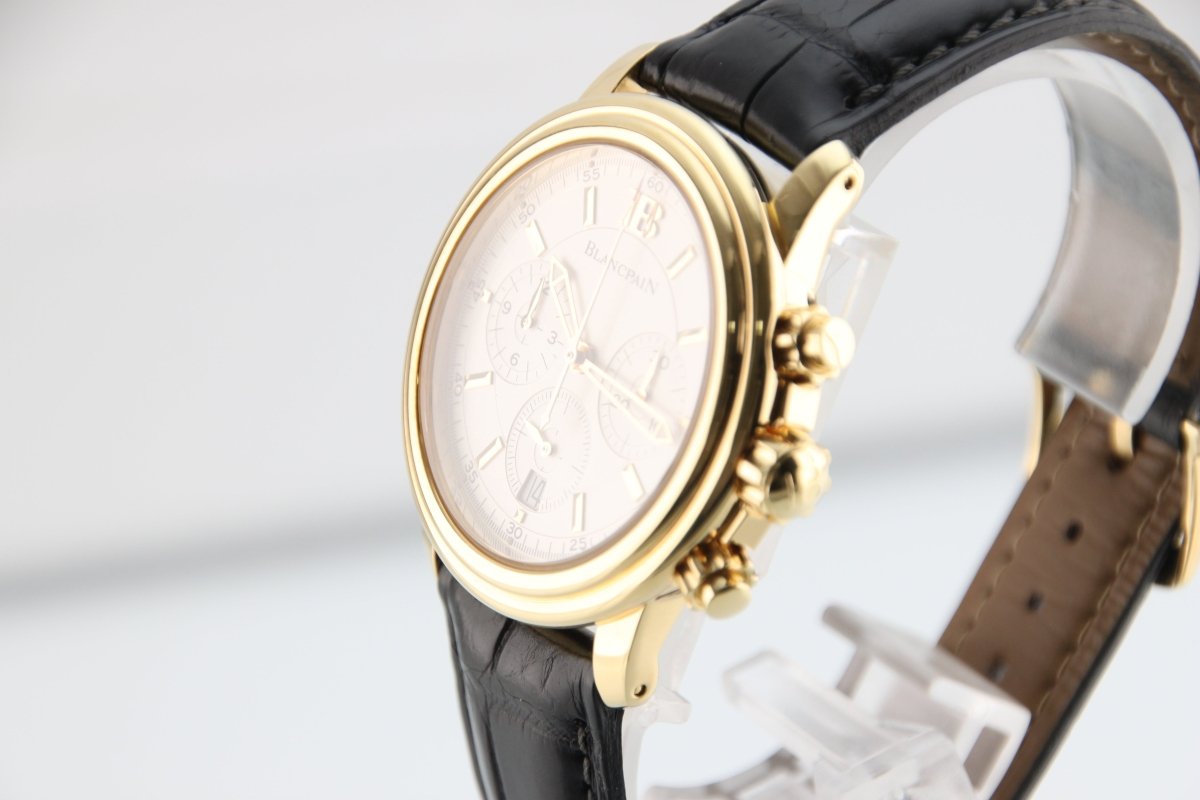 Used Blancpain leman 2385 - 1418 Date 38mm Yellow Gold Automatic Men's Watch - RYBrandshop