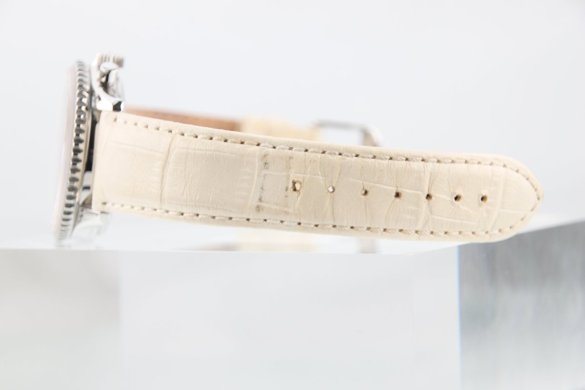 Used Breitling Montbrillant Chronograph White Dial 38mm A41330 Serviced Automatic - RYBrandshop