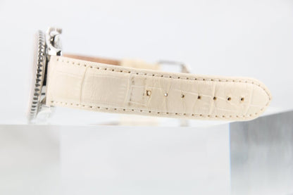 Used Breitling Montbrillant Chronograph White Dial 38mm A41330 Serviced Automatic - RYBrandshop