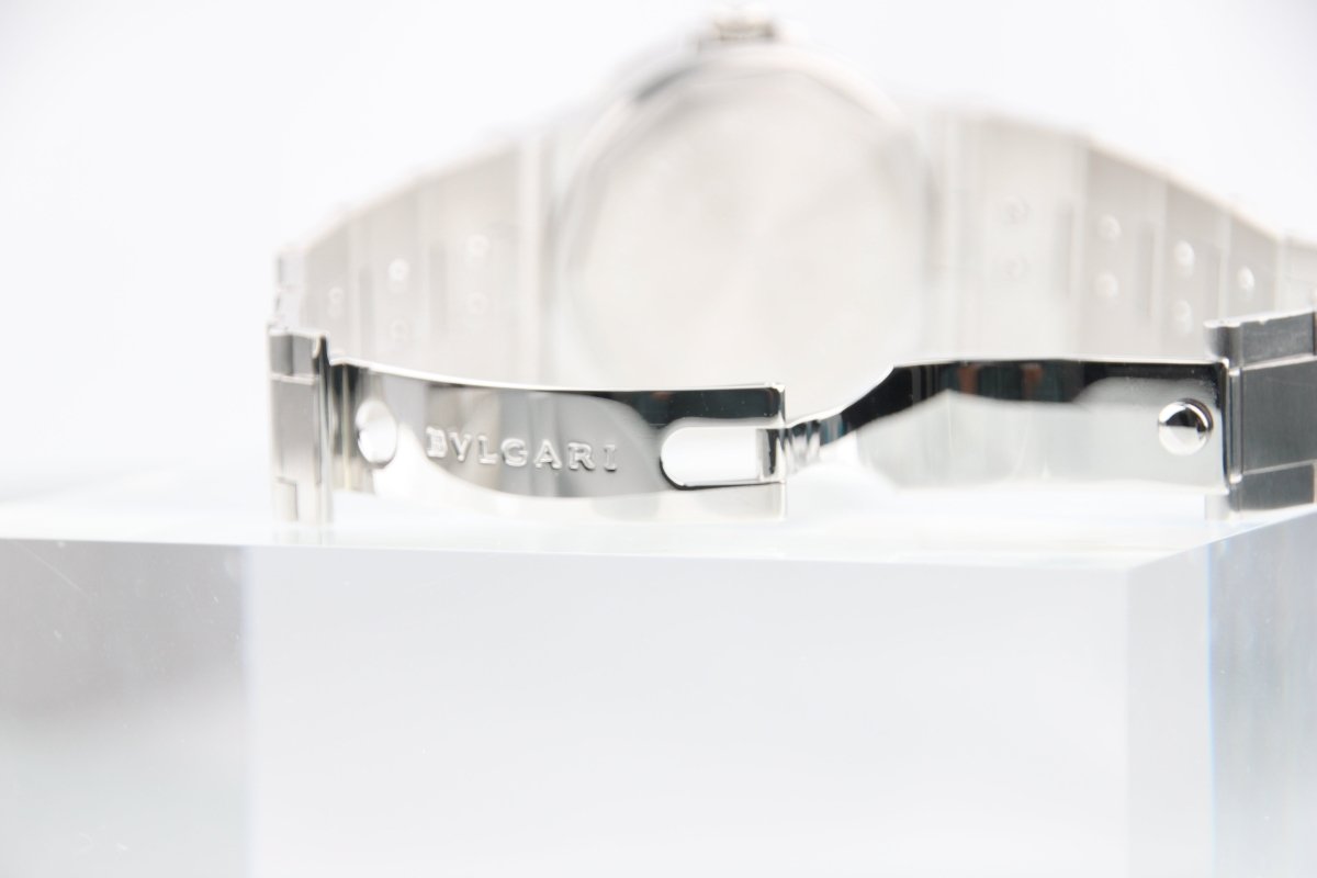 Used Bvlgari Diagono Sport LCV35S Black Dial Automatic Serviced Full Set - RYBrandshop