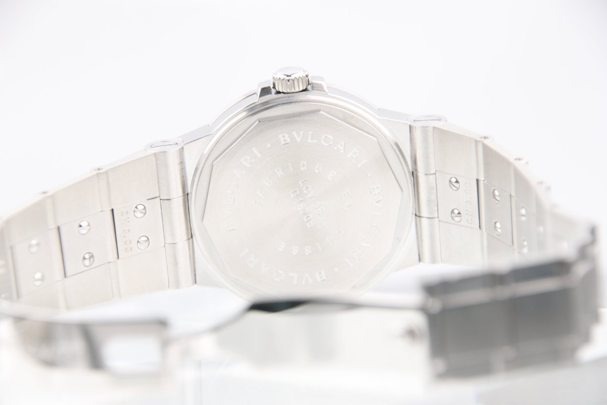 Used Bvlgari Diagono Sport LCV35S Black Dial Automatic Serviced Full Set - RYBrandshop