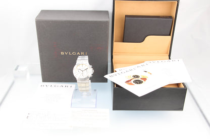 Used Bvlgari Diagono Sports Chronograph Ivory Dial Automatic Men's Watch CH35S