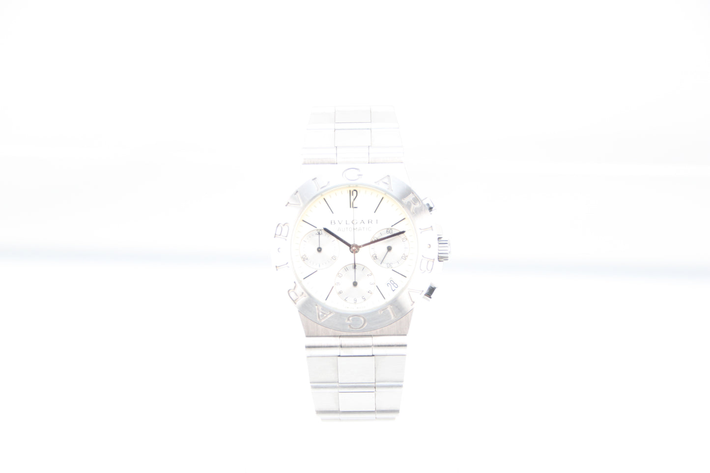 Used Bvlgari Diagono Sports Chronograph Ivory Dial Automatic Men's Watch CH35S
