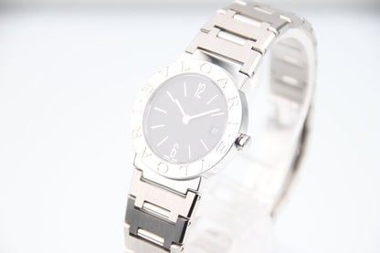 Used Bvlgari Bvlgari Black Dial Stainless Steel Quartz Ladies Watch BB26SS - RYBrandshop