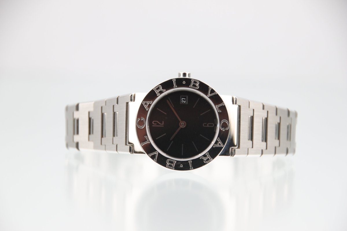 Used Bvlgari Bvlgari Black Dial Stainless Steel Quartz Ladies Watch BB26SS - RYBrandshop