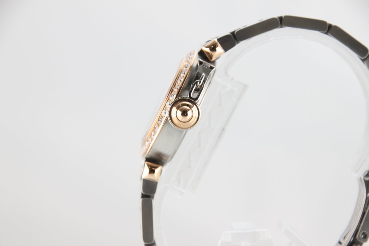 Used Cartier Miss Pasha WJ124021 18K Pink Gold Diamond Bezel Silver Dial Quartz Full Set - RYBrandshop