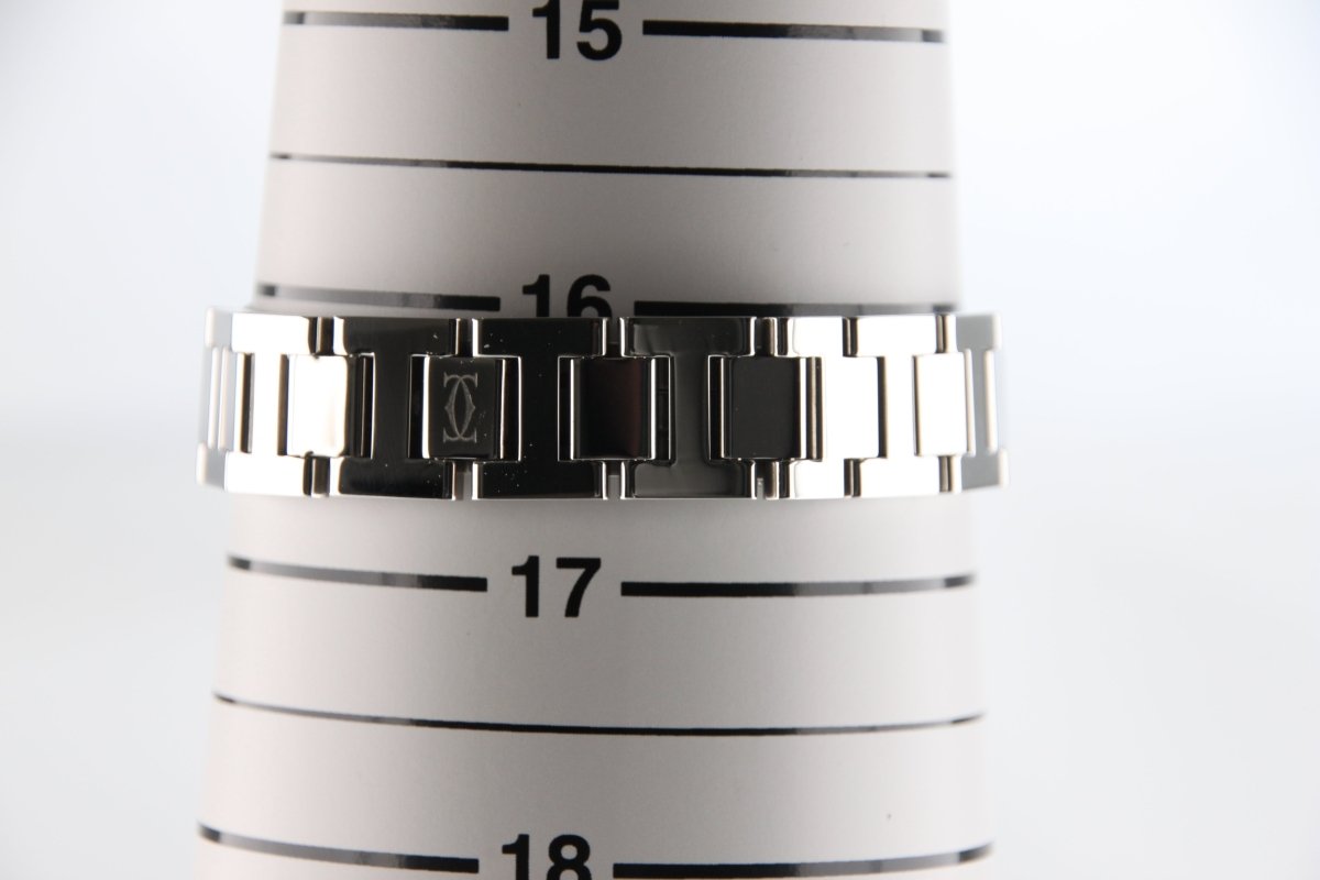 Used Cartier Miss Pasha WJ124021 18K Pink Gold Diamond Bezel Silver Dial Quartz Full Set - RYBrandshop