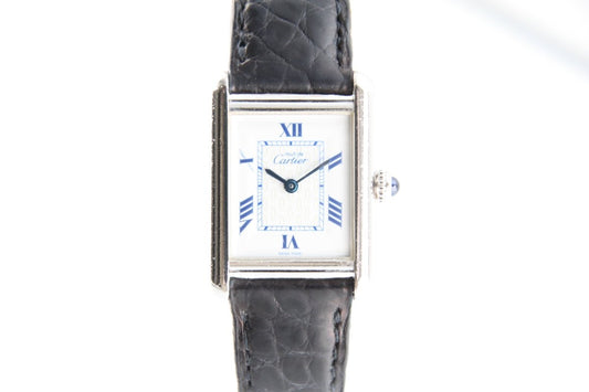 Used Cartier Must Tank W1014054 22mm Silver 925 Quartz Women's Watch - RYBrandshop