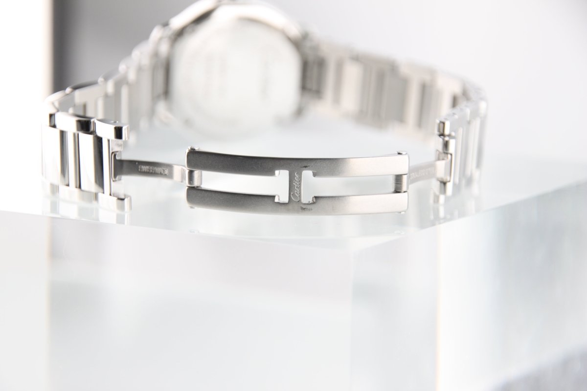 Used Cartier Ronde Must de Cartier 29mm Silver Roman Dial Quartz WSRN0033 - RYBrandshop