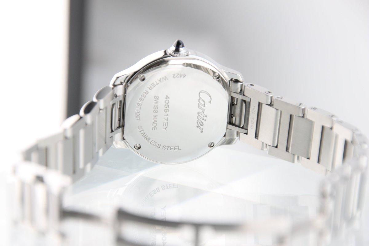 Used Cartier Ronde Must de Cartier 29mm Silver Roman Dial Quartz WSRN0033 - RYBrandshop