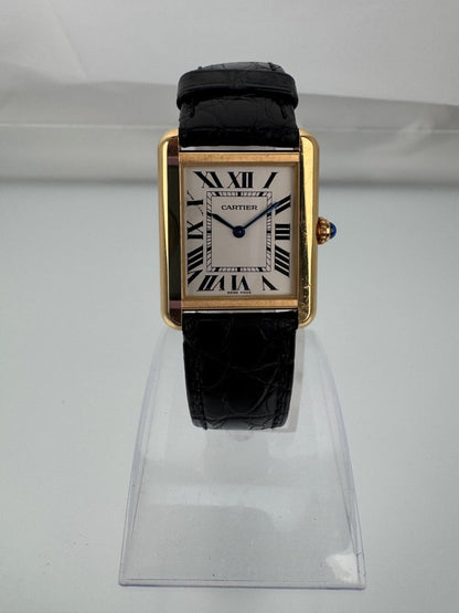 Used Cartier Tank Solo 2743 24.5mm Yellow Gold Stainless steel Quartz Women's Watch - RYBrandshop