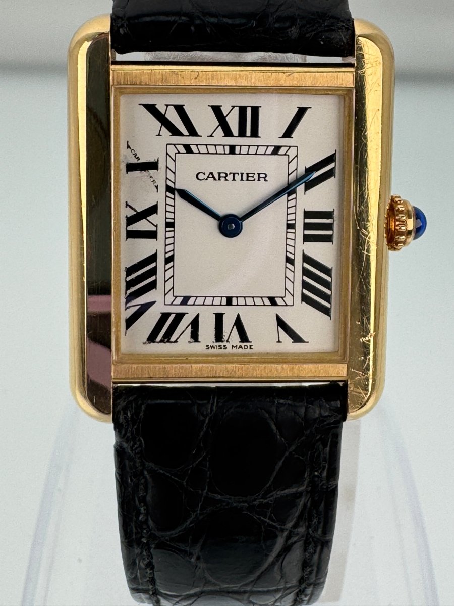 Used Cartier Tank Solo 2743 24.5mm Yellow Gold Stainless steel Quartz Women's Watch - RYBrandshop
